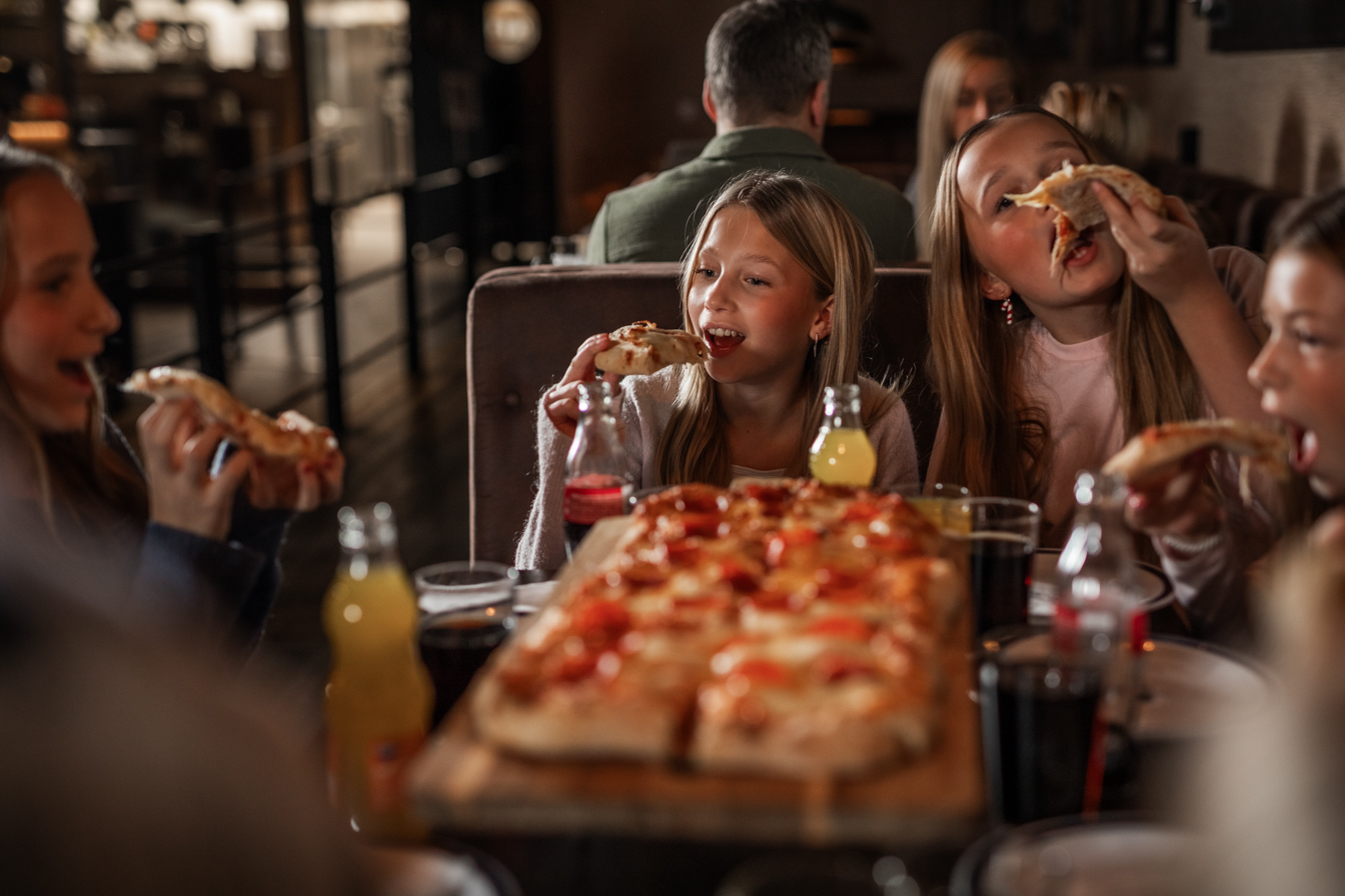 barnkalas med pizza